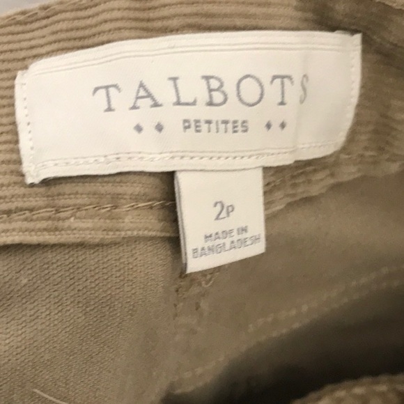 Talbots Corduroy Tan Pants - Picture 7 of 8